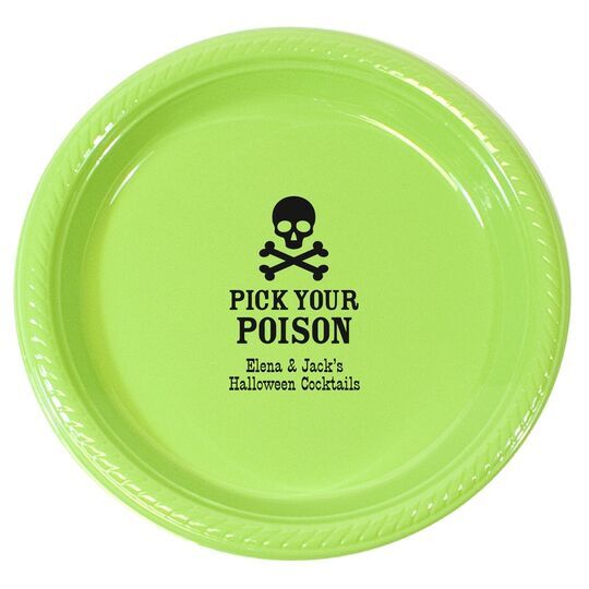 Pick Your Poison Plastic Plates